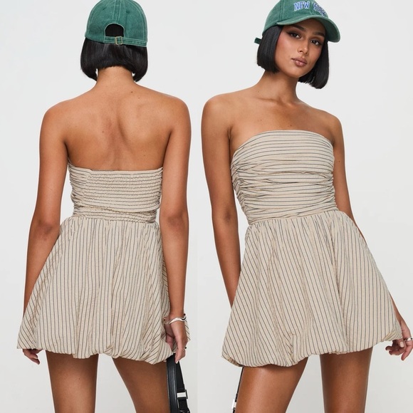 Princess Polly Dresses & Skirts - Princess Polly Quinette Strapless Bubble Dress Sz 2 or 34 EU